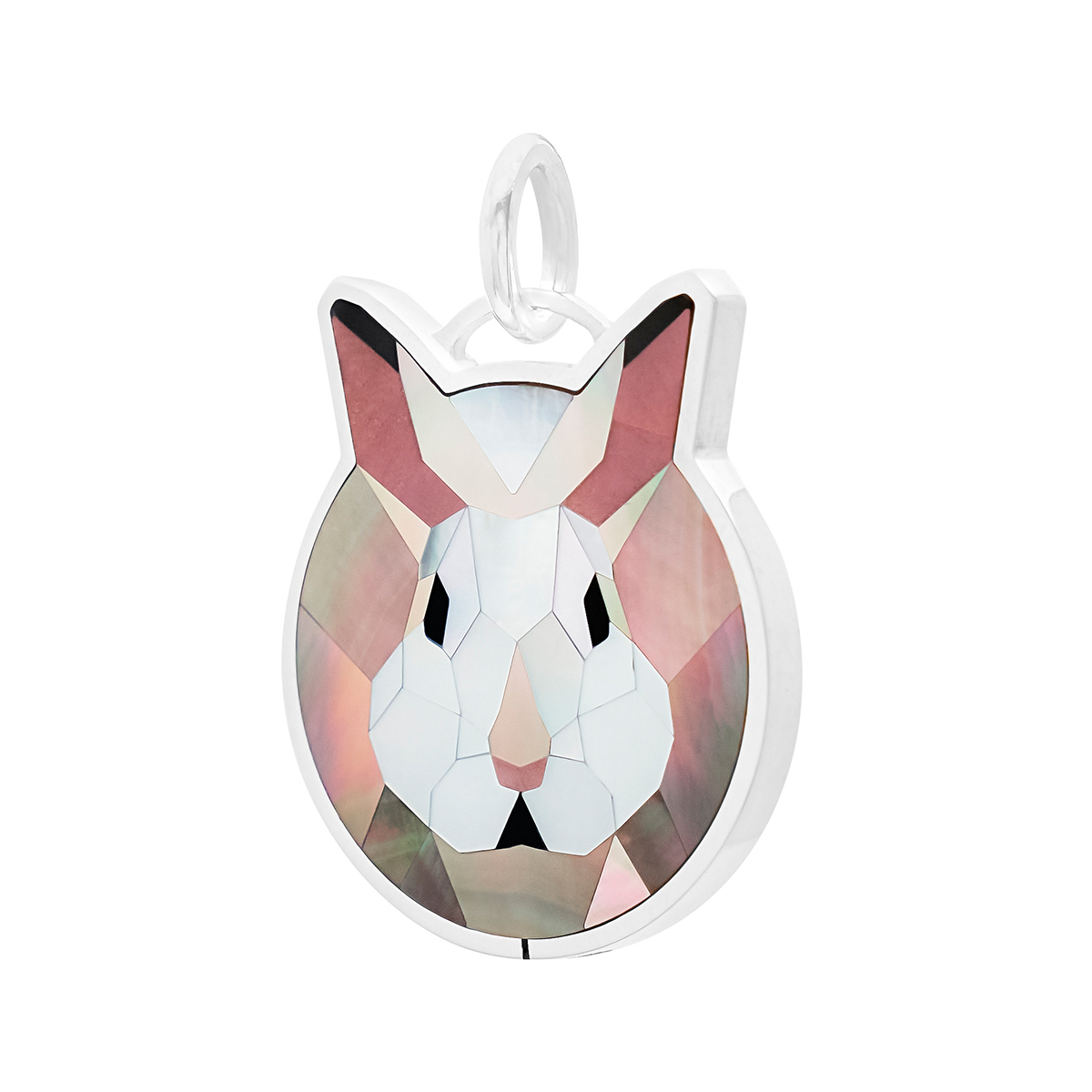 Шарм "Кролик" Мозайка из натуральных камней для бесконтактной оплаты