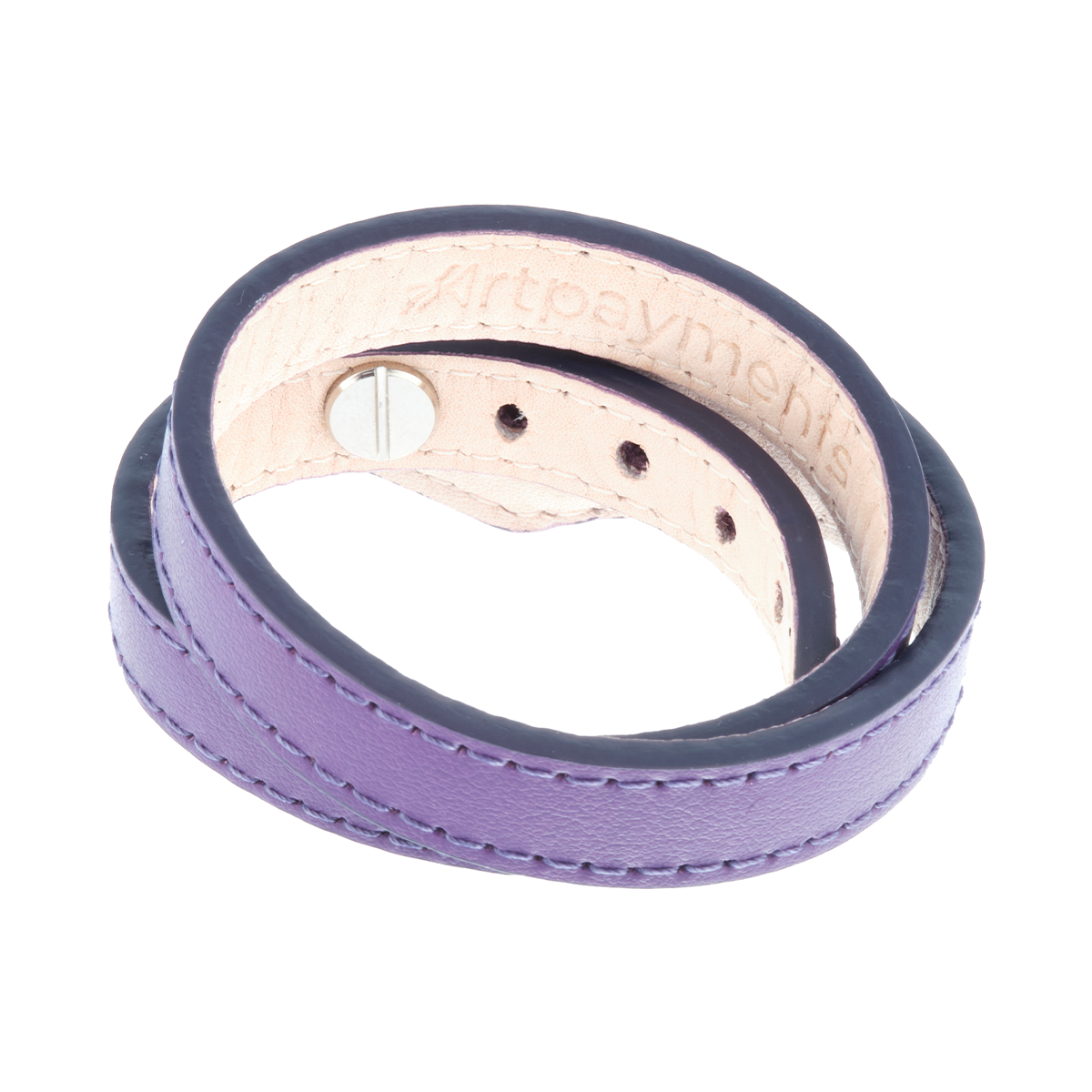Браслет двухоборотный RFID фиолетовый (женский) для бесконтактной оплаты