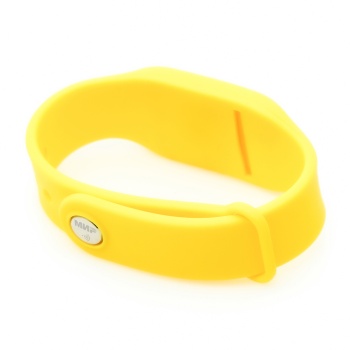 Желтый силиконовый браслет для бесконтактной оплаты