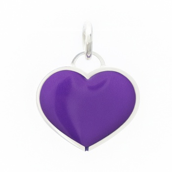 Шарм "Сердце" Фиолетовое для бесконтактной оплаты